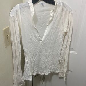 Clu Women's White Long Sleeve Top